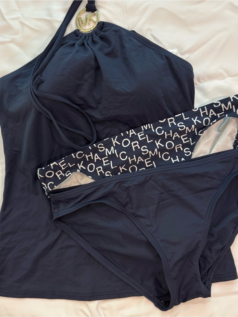 MICHAEL Michael Kors Navy Bikini with two bottoms